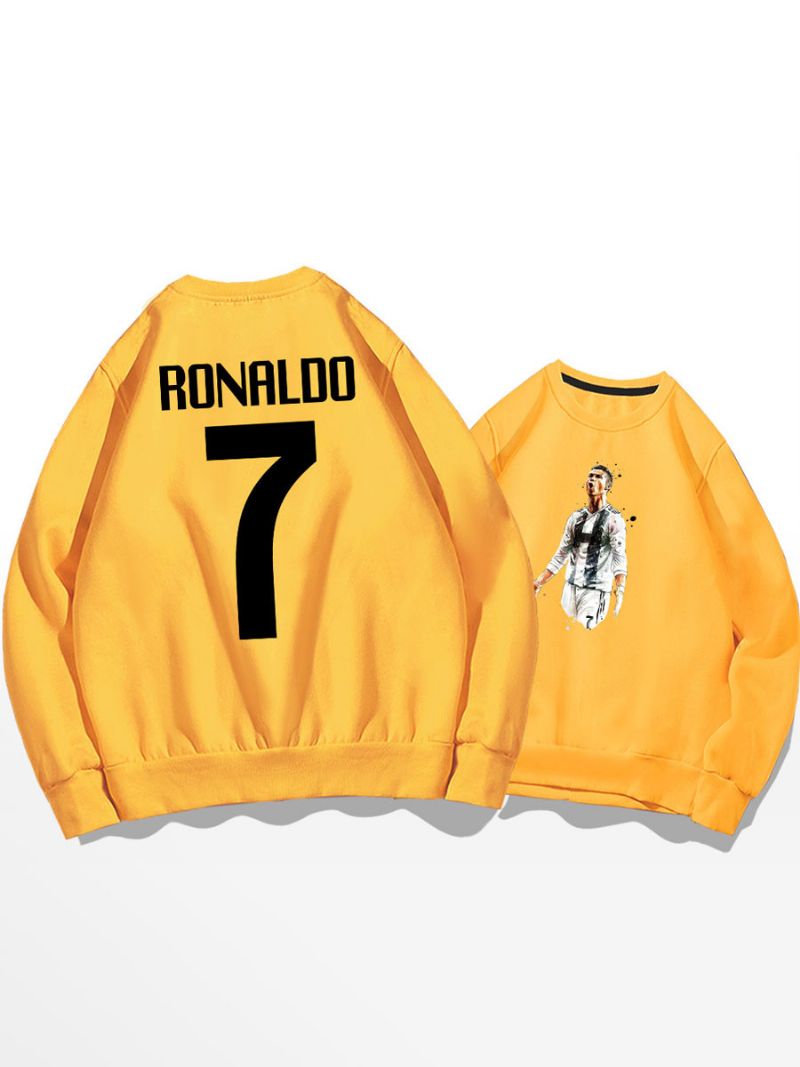 Bluza Treningowa Cristiano Ronaldo Numer 7 Męska - Żółty