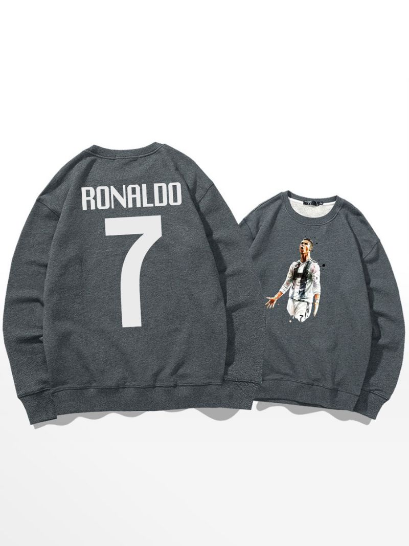 Bluza Treningowa Cristiano Ronaldo Numer 7 Męska - Szary