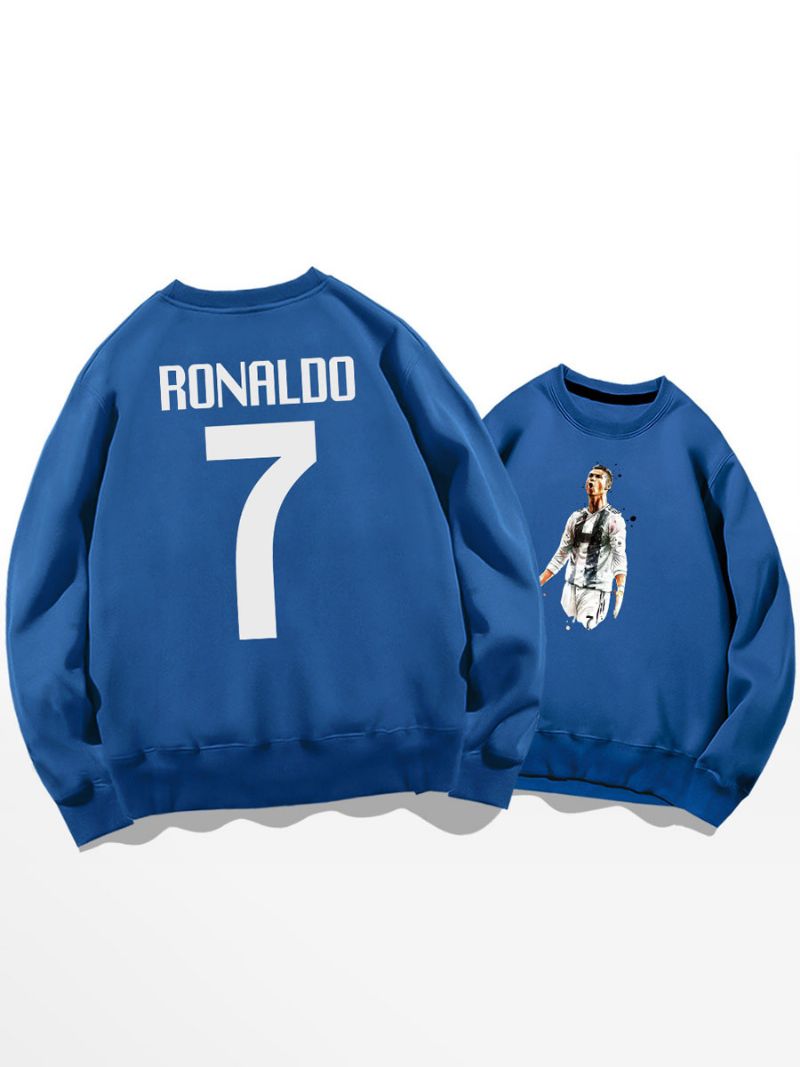 Bluza Treningowa Cristiano Ronaldo Numer 7 Męska - Niebieski