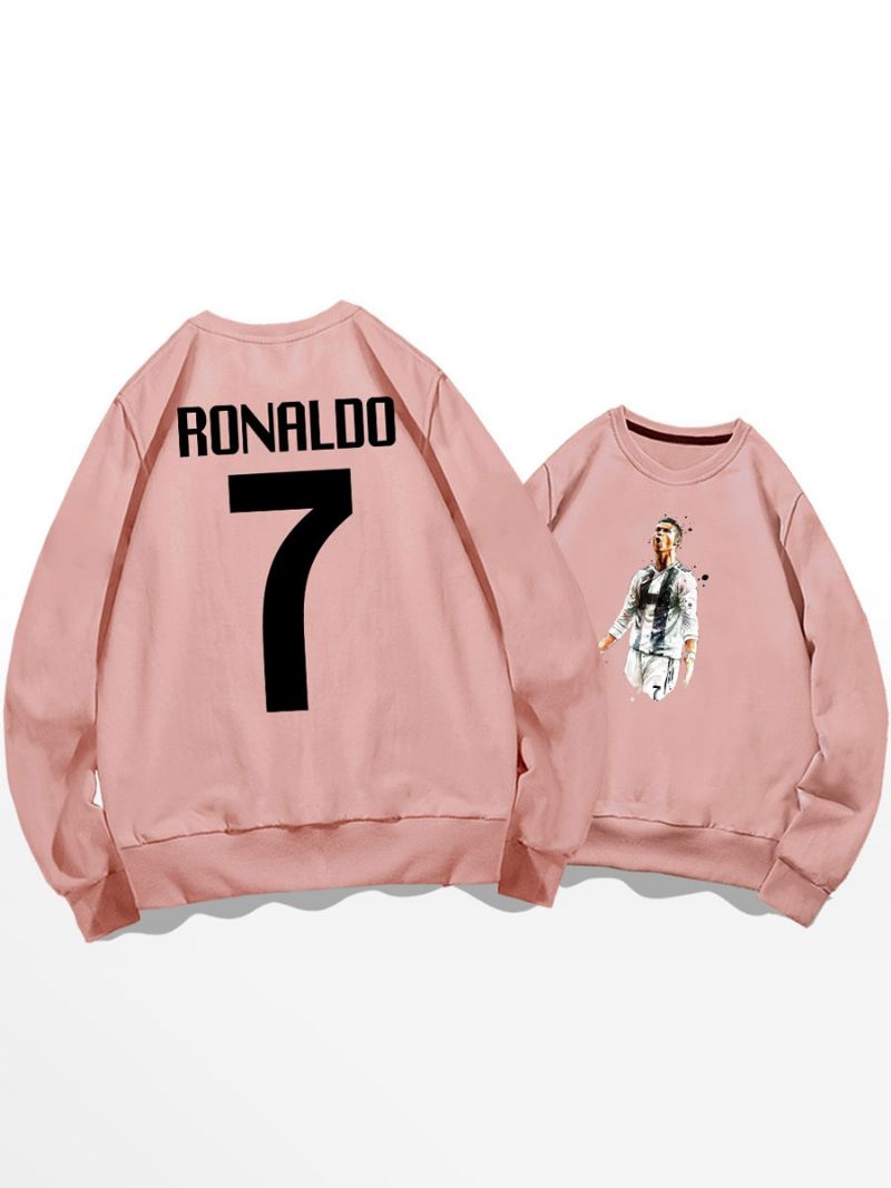 Bluza Treningowa Cristiano Ronaldo Numer 7 Męska - Różowy