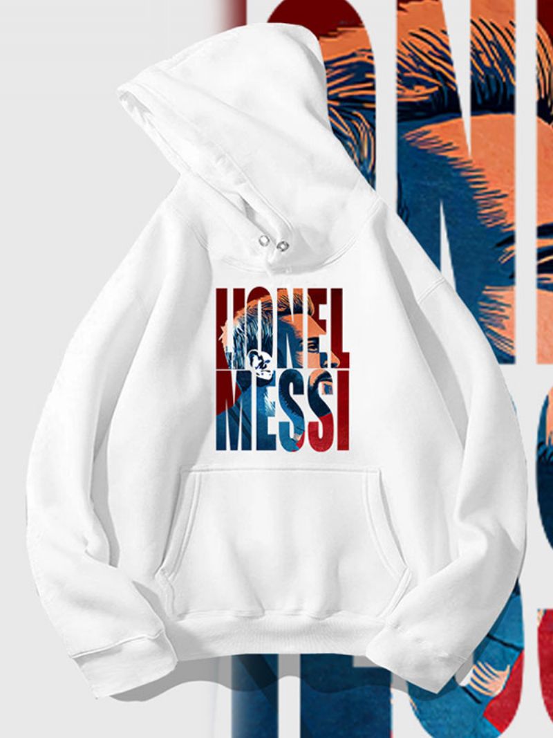 Męska Bluza Z Kapturem Messi Number 10 Argentyny