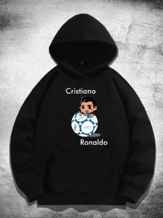 Męska Bluza Z Kapturem Ronaldo Długim Rękawem